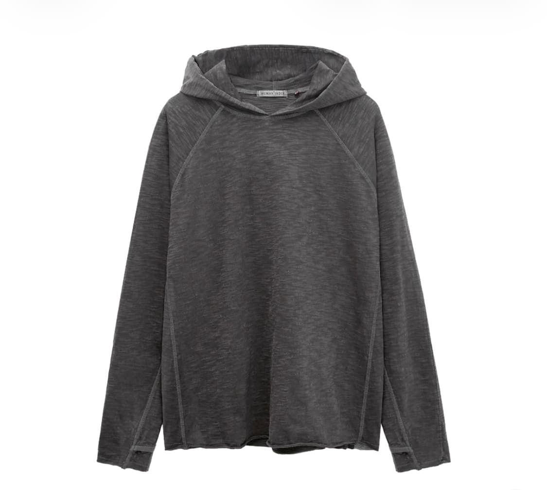 [4]폴리테루 휴먼슬럽후디 챠콜 상품이미지2