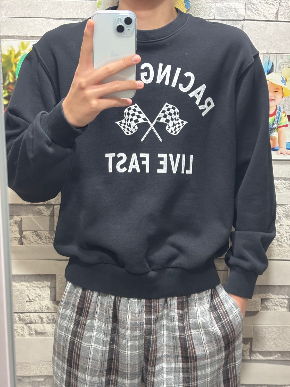 탑텐 워싱 빈티지 맨투맨 상품이미지3