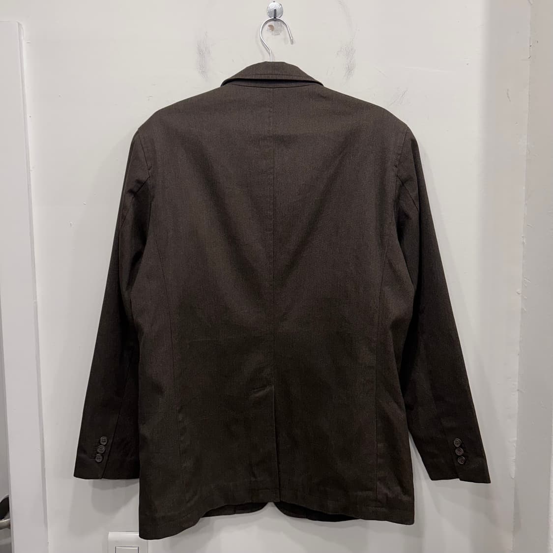 에디바우어 코튼 해링본패턴 쓰리버튼 블레이져 상품이미지5