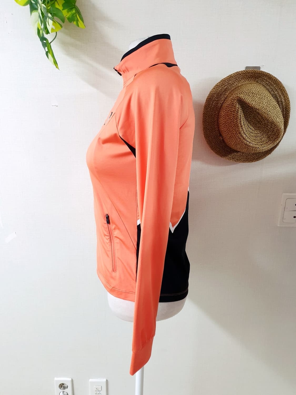 까스텔바작 쫀쫀스윙자켓 여성골프 집업 90 오렌지 상품이미지3