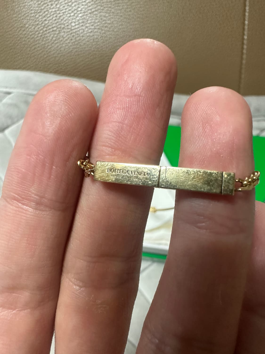 [U] 보테가베네타 골드 체인 목걸이 상품이미지2