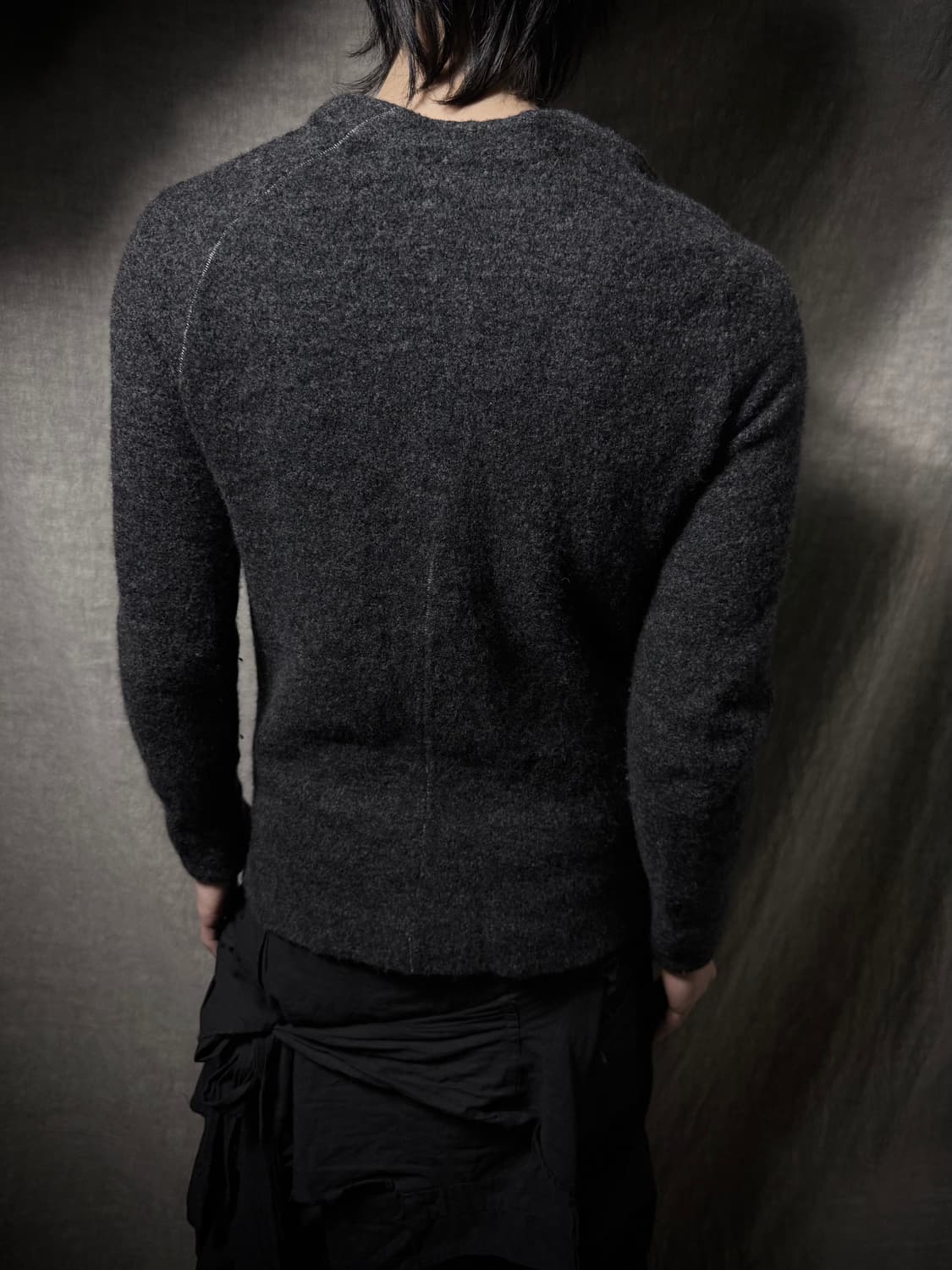KLASICA Reversed Seam Wool Cardigan 상품이미지8