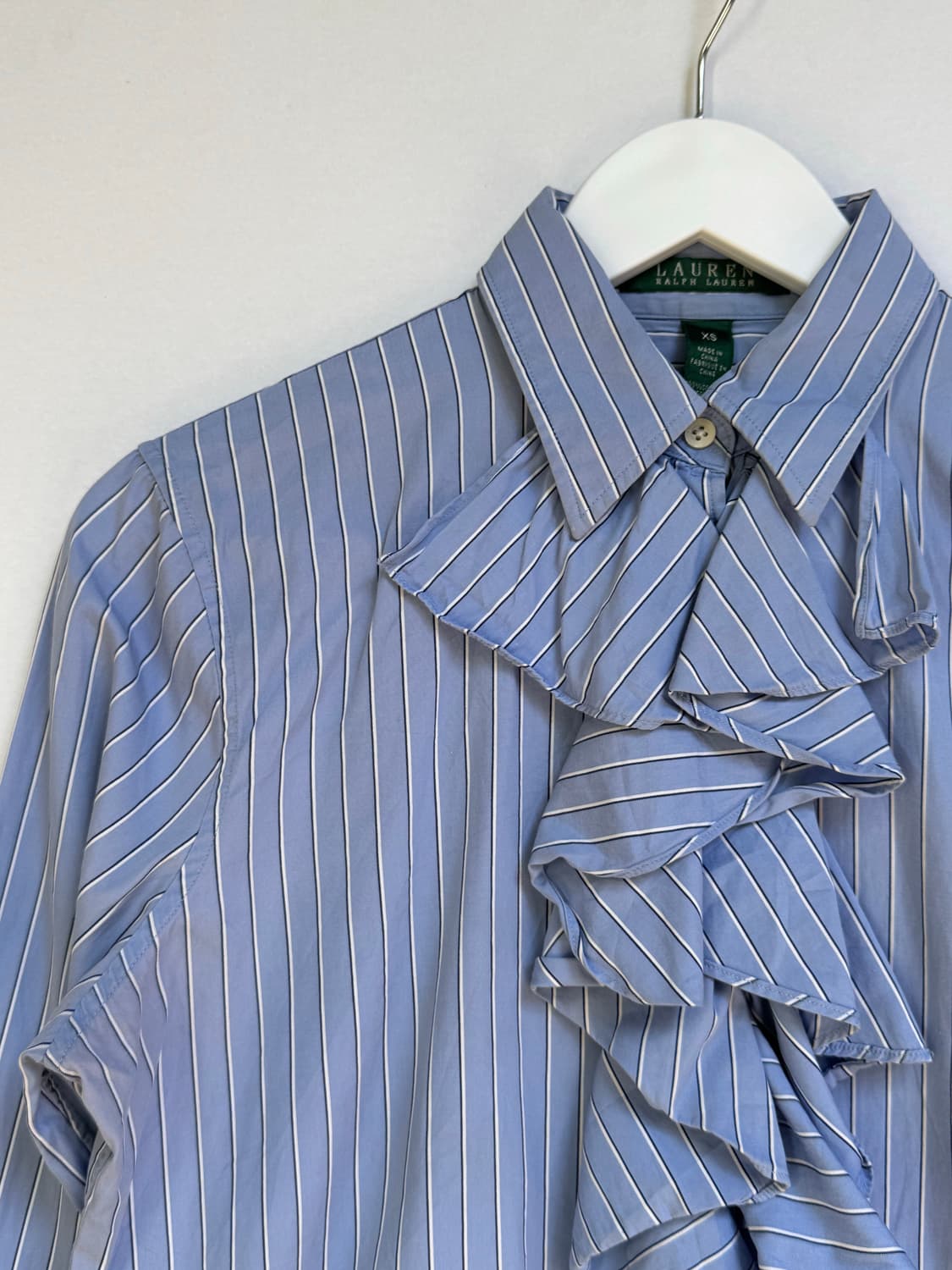 Ralph Lauren 랄프로렌 여성 프릴 블라우스 스트라이프 셔츠 상품이미지3