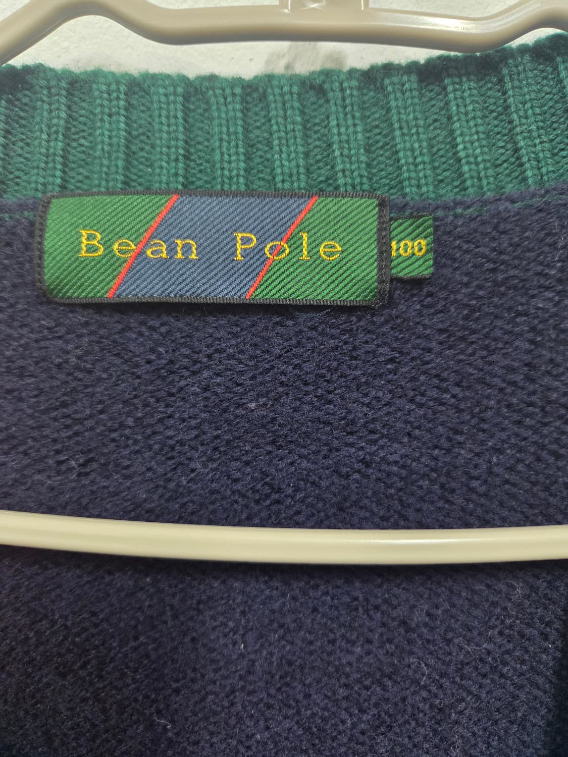 빈폴 배색 니트 가디건 100 상품이미지3