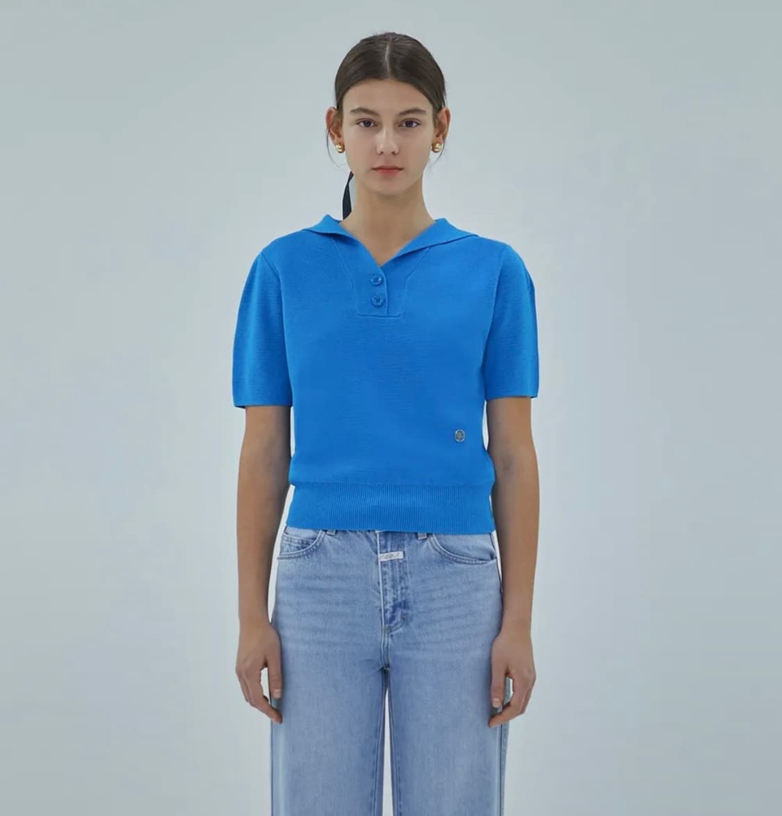 마리떼 프랑소와 저버 - W SAILOR COLLAR KNIT blue 상품이미지1