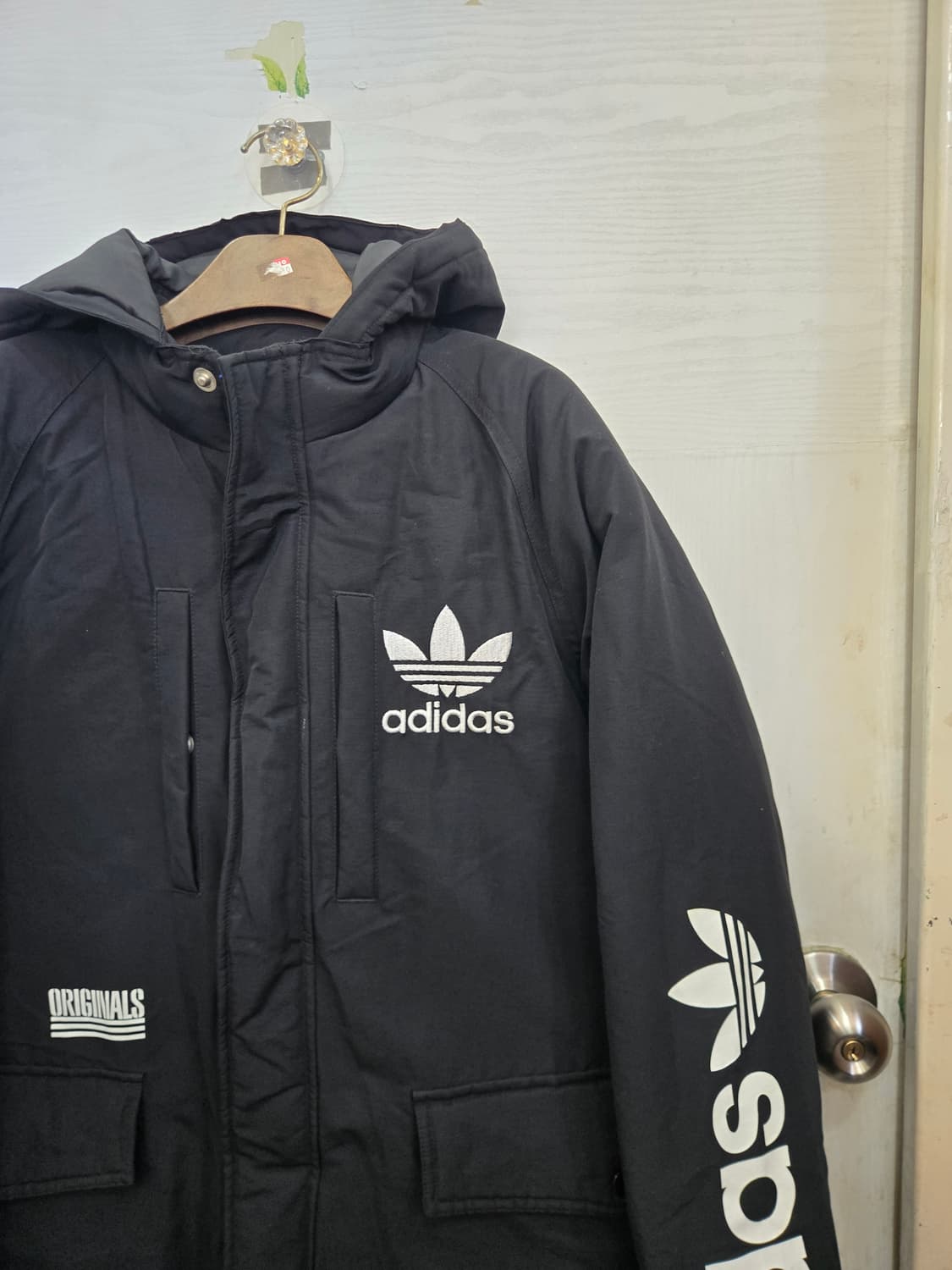 95,M)) adidas 아디다스 오리털 패딩! 디자인 짱짱짱 이뻐요~ 상품이미지3