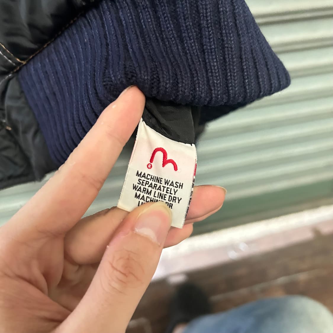 에비수 빅로고 블랙 퀄팅 자켓 상품이미지8