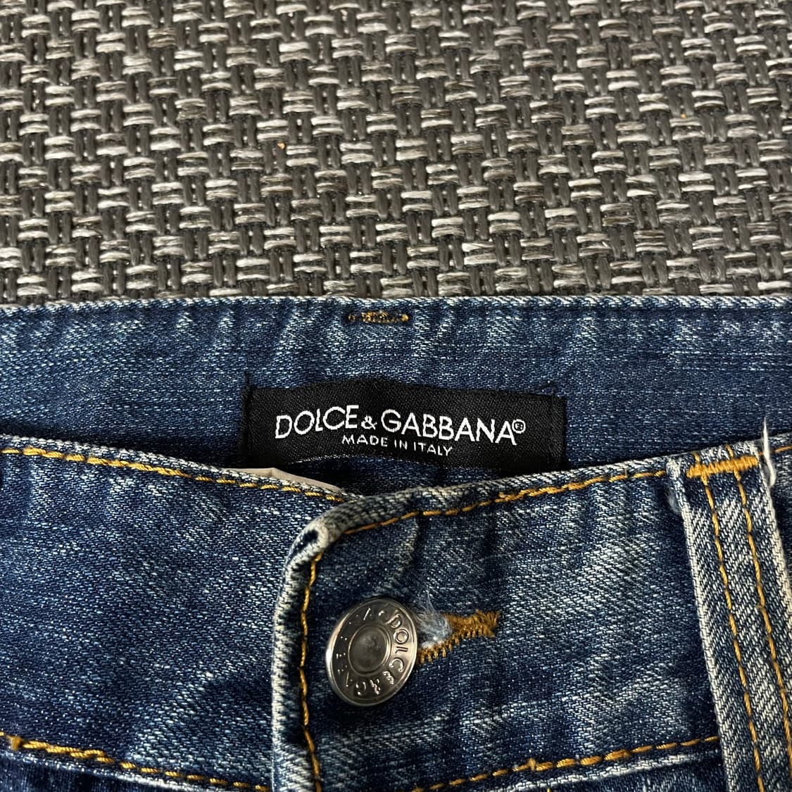 (34) 돌체앤가바나 진청 워싱 데미지 데님 팬츠 상품이미지3