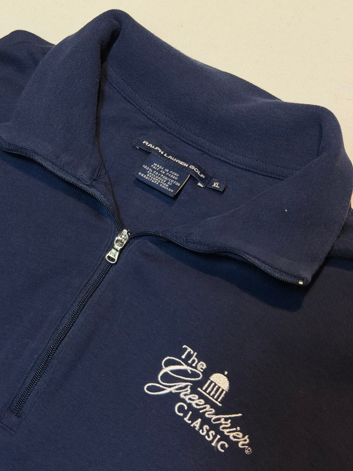 폴로 랄프로렌 빅포니 반집업 맨투맨 스웻셔츠 네이비 상품이미지4