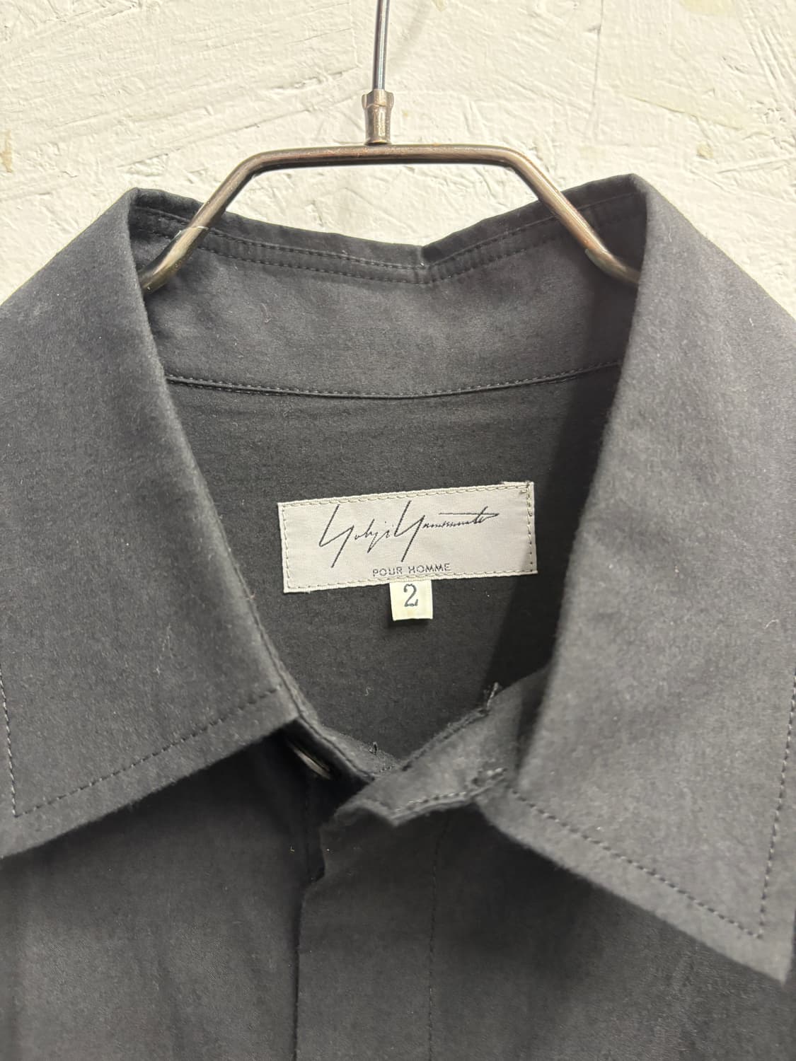 요지 야마모토 블랙 셔츠 상품이미지2