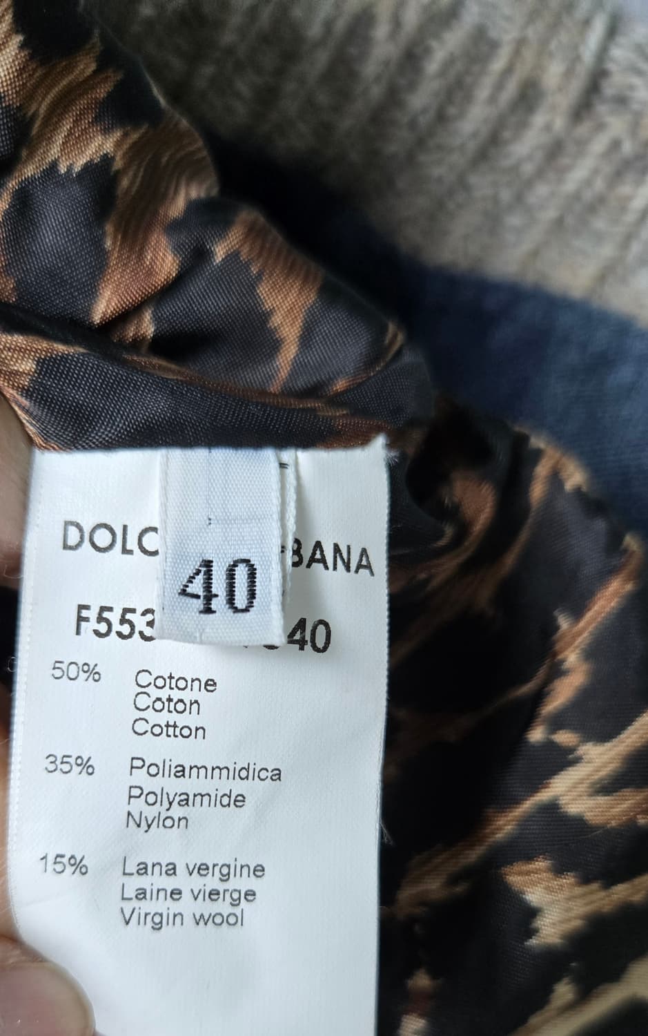 돌체앤가바나 니트카라 데님자켓 상품이미지7