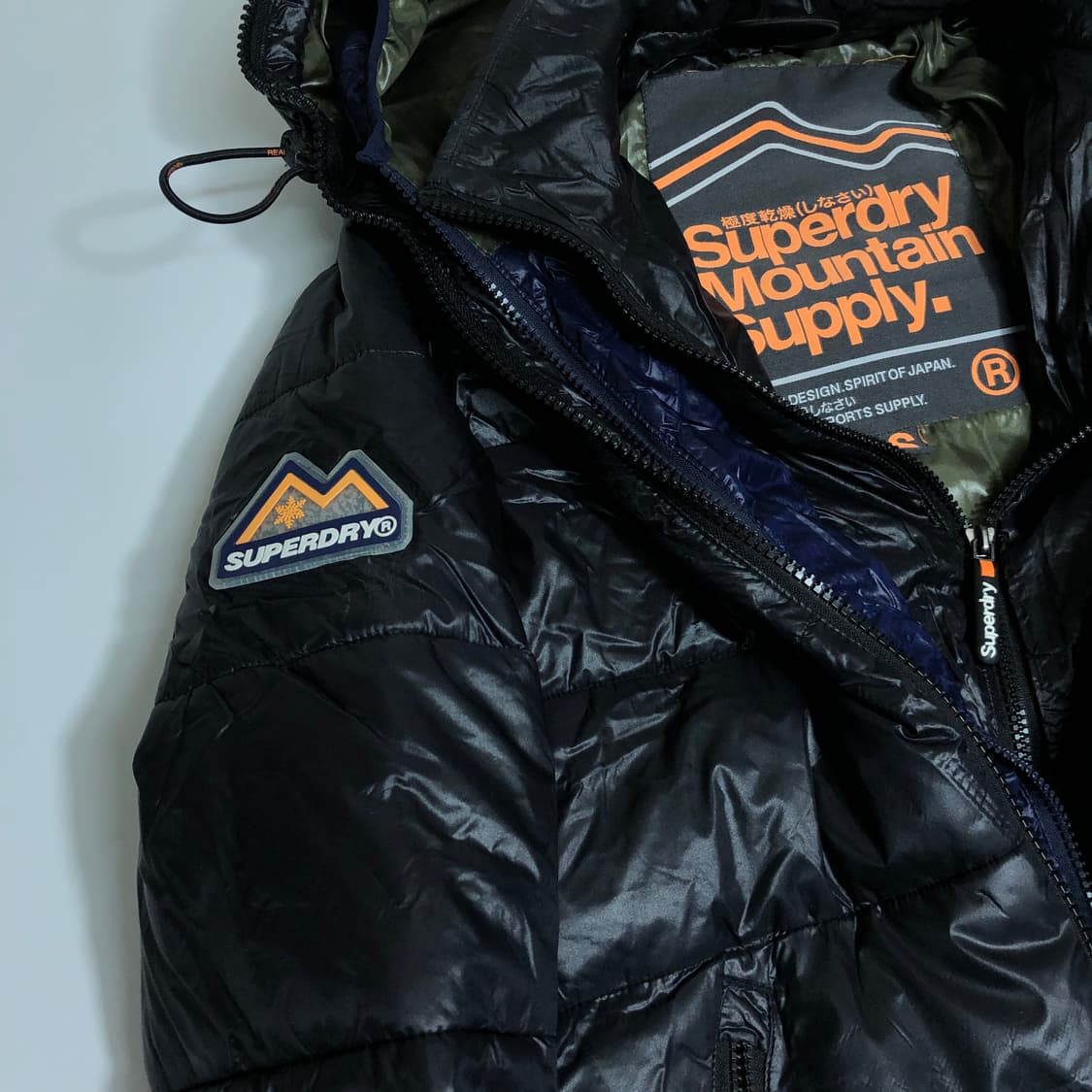 슈퍼드라이 3중 지퍼 패딩 s 상품이미지6