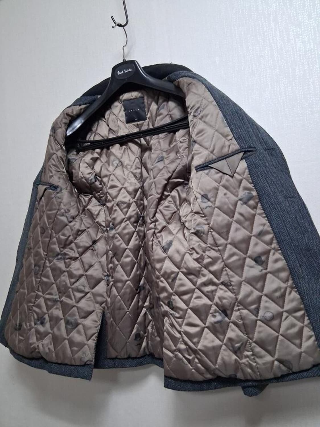 ANDEW  스탠칼라 헤링본모직쟈켓 두터운누빔안감 표기L 실 남성 95 상품이미지3