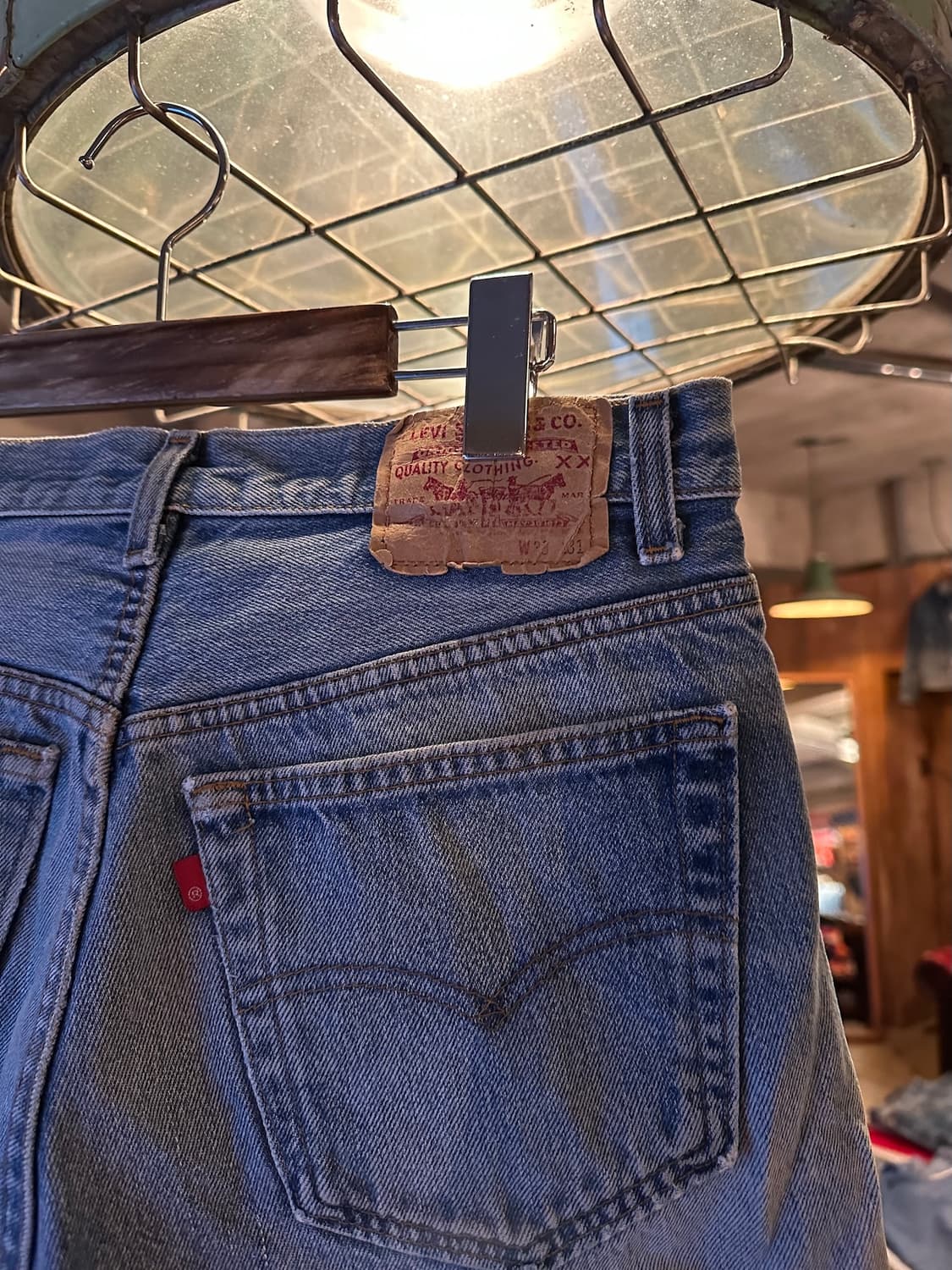 80s 90s USA 빈티지 리바이스 501xx 데님 팬츠 상품이미지5