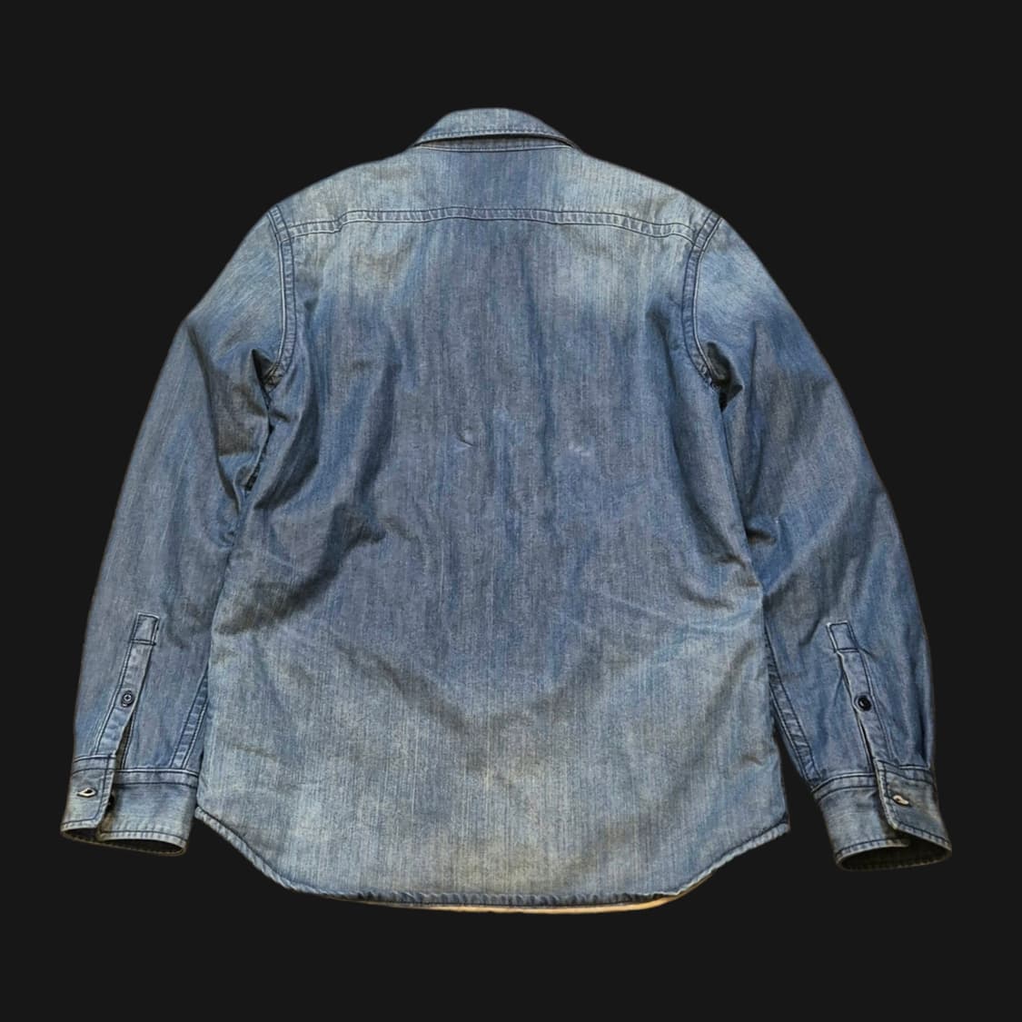 실사이즈-100(착샷잇음) 빈폴 워싱 데님 워크자켓  상품이미지2