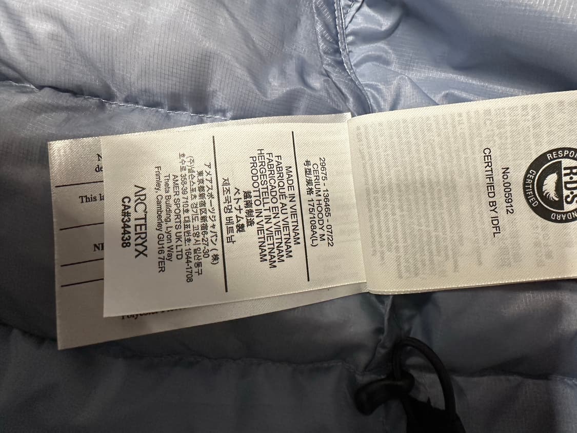 아크테릭스 세륨 후디 루센트 L 상품이미지5