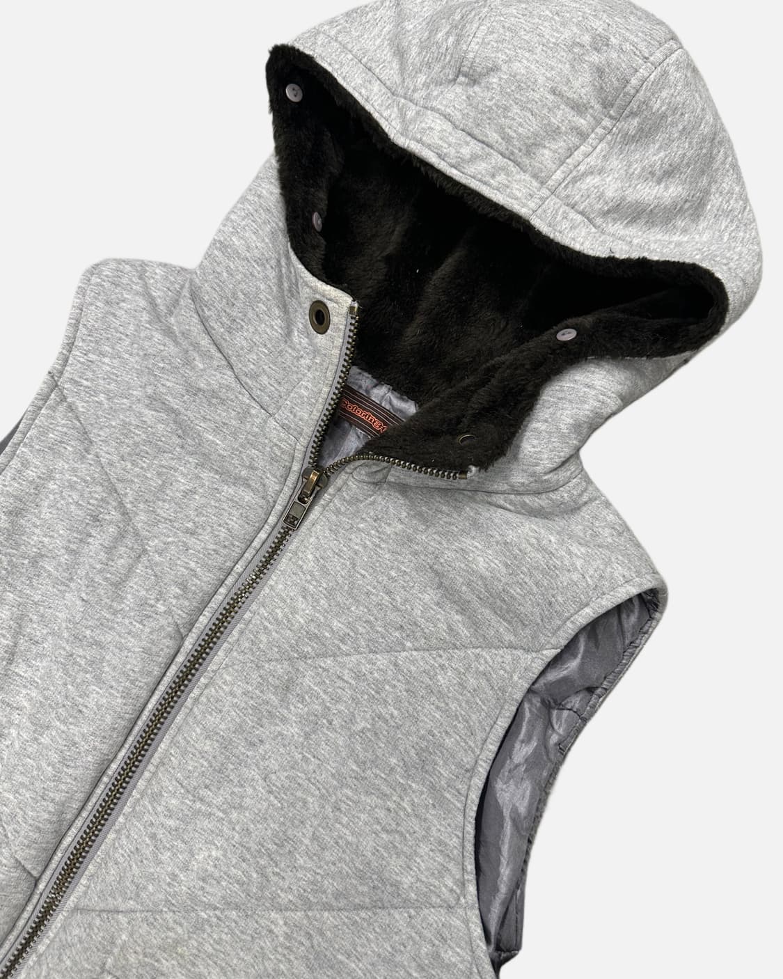 grey hood vest jacket 상품이미지4