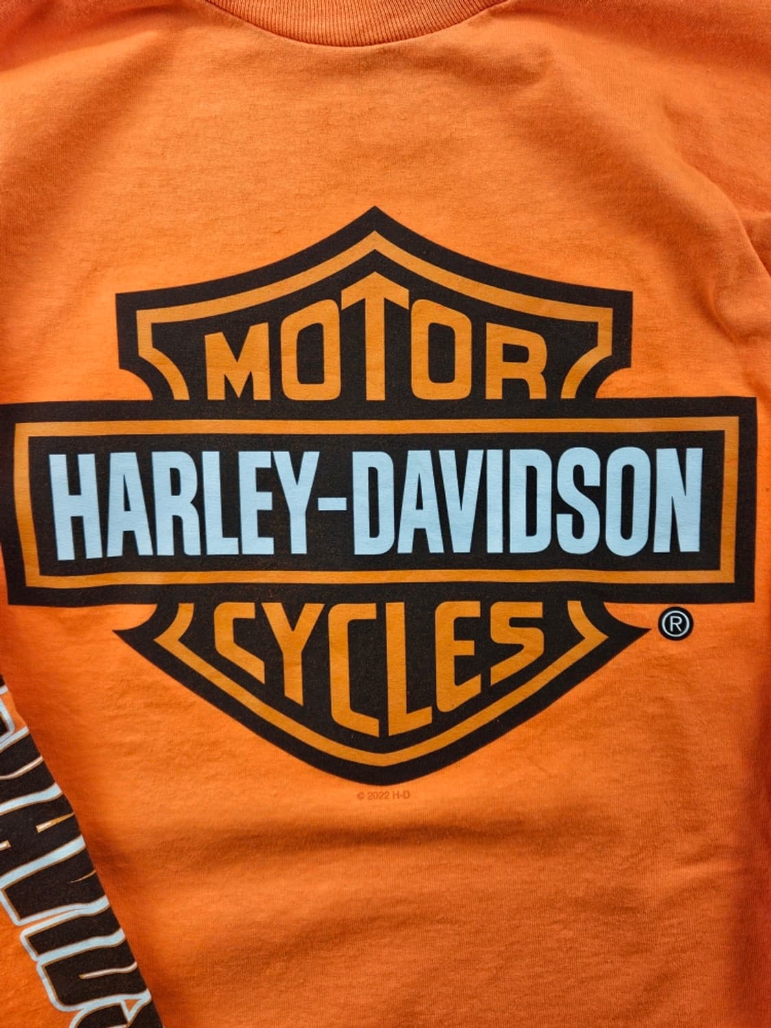 할리데이비슨 바 앤 실드 스펠아웃 롱 슬리브 (L추정) / 11523 상품이미지5