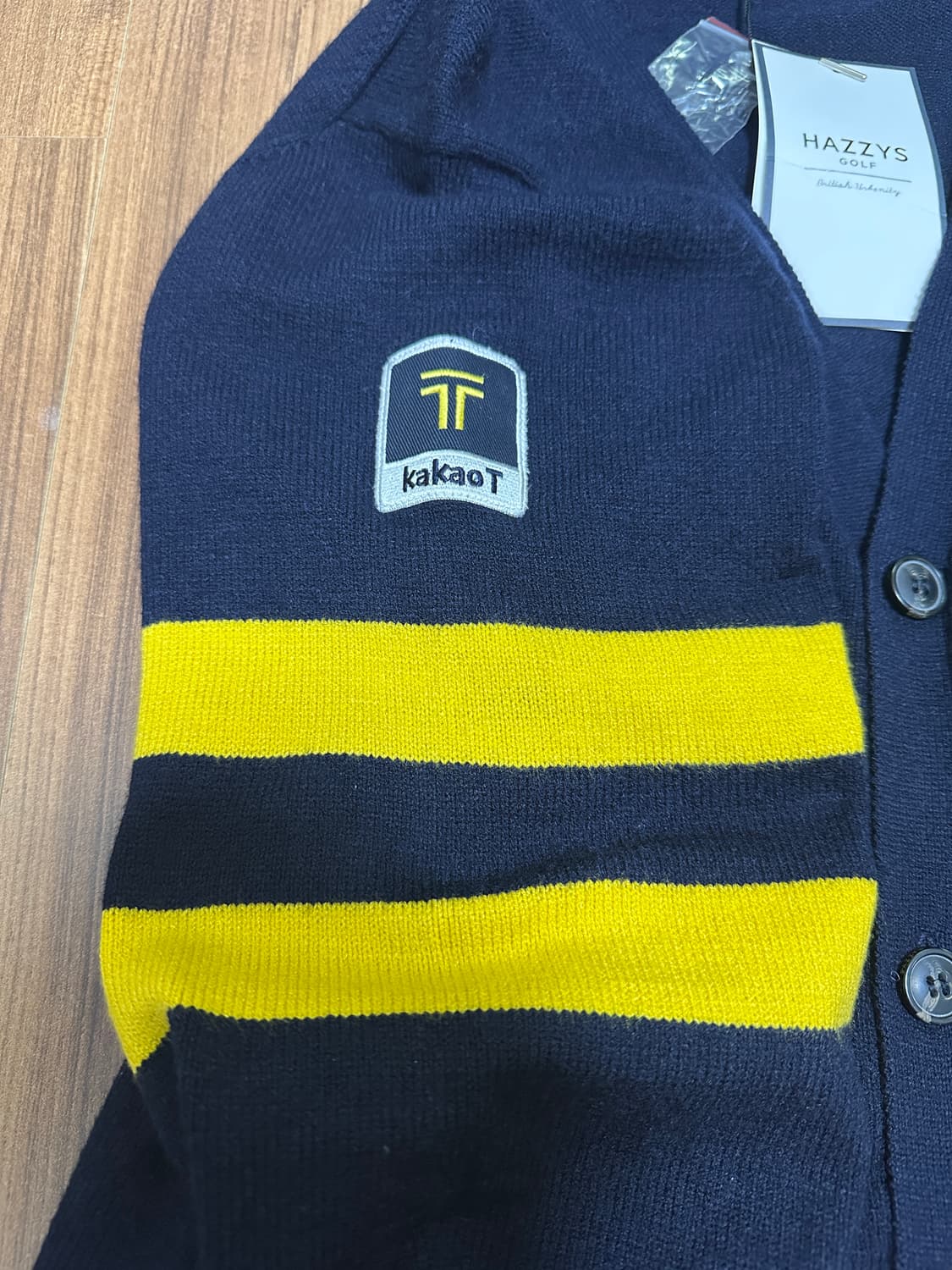 헤지스골프 카카오택시 브이넥 네이비 가디건 105 상품이미지4