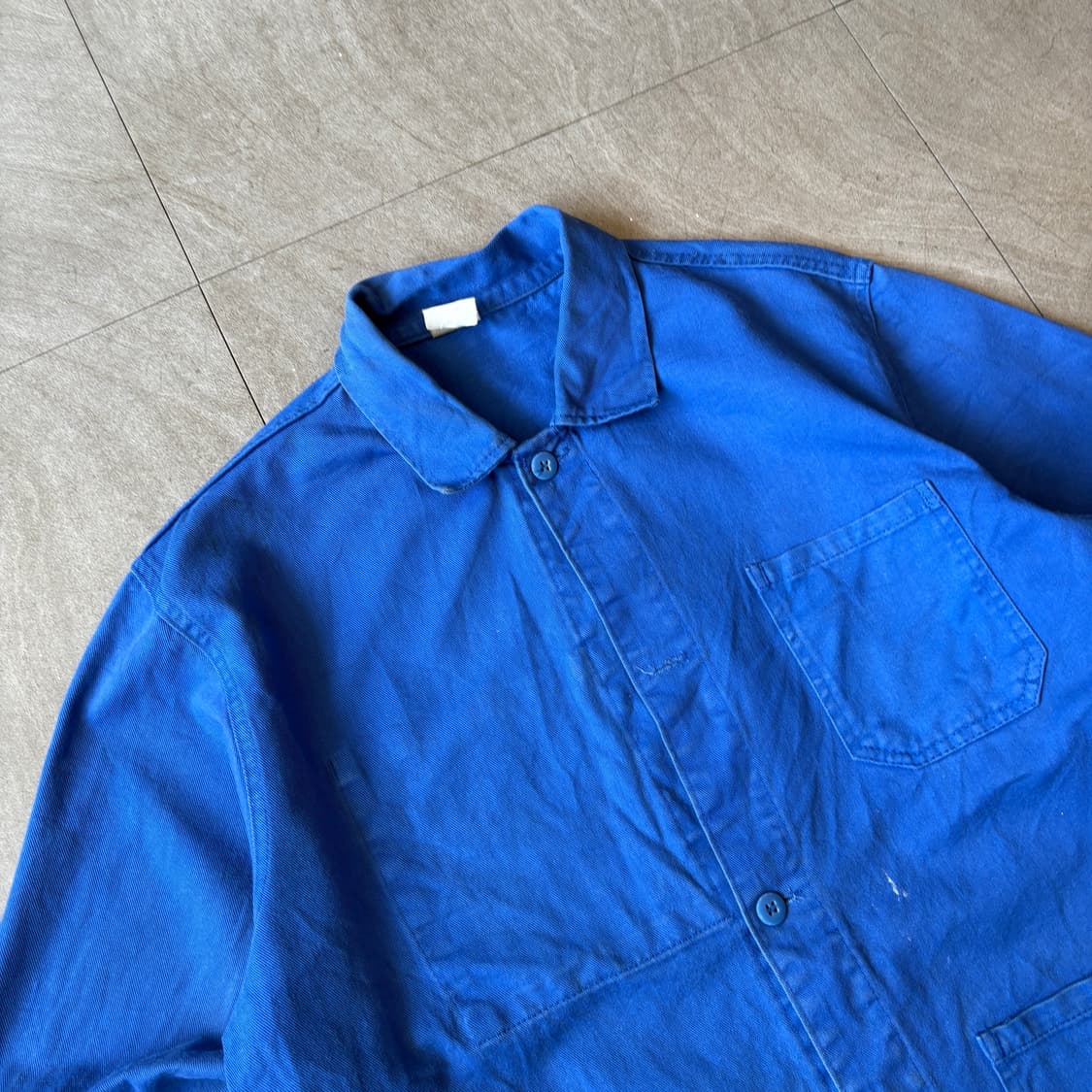 90년대 빈티지 프랑스 생산 프렌치 워크 트윌코튼 자켓 상품이미지2