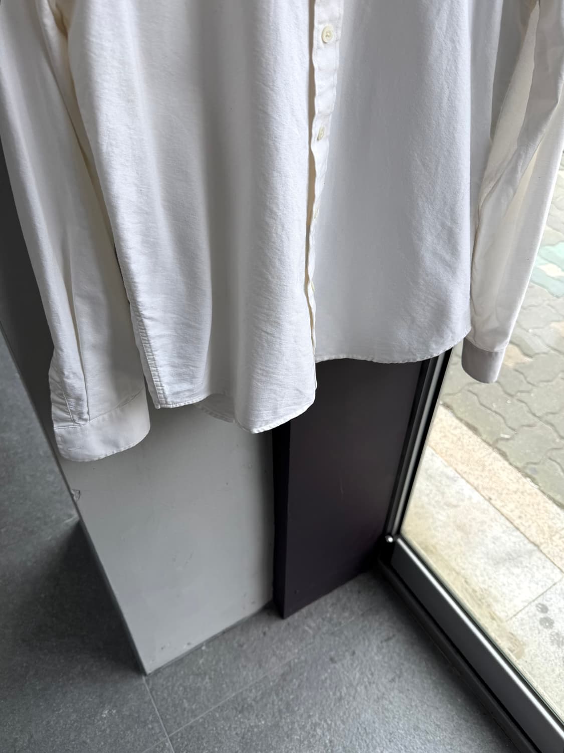 100/ 아미 하트로고 옥스포드 화이트 셔츠 상품이미지4