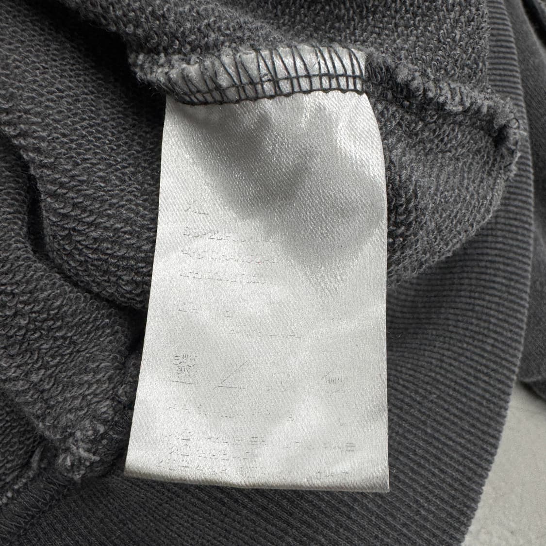 *새상품* 비슬로우 컷아웃 워싱 후드집업 차콜 상품이미지6