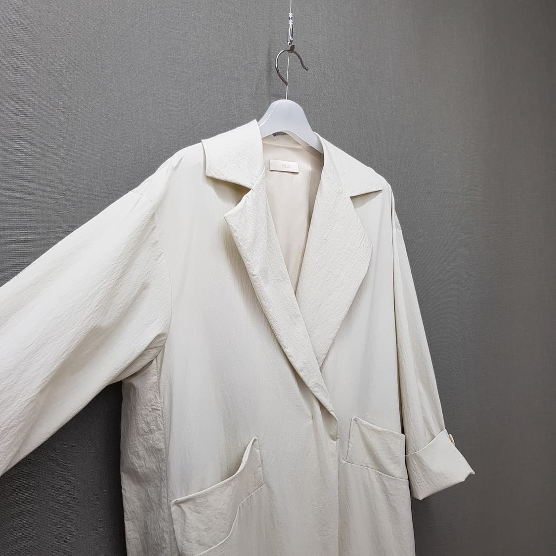 르베이지 2021 나일론 블렌드 트렌치코트 88-94-155사이즈 상품이미지3