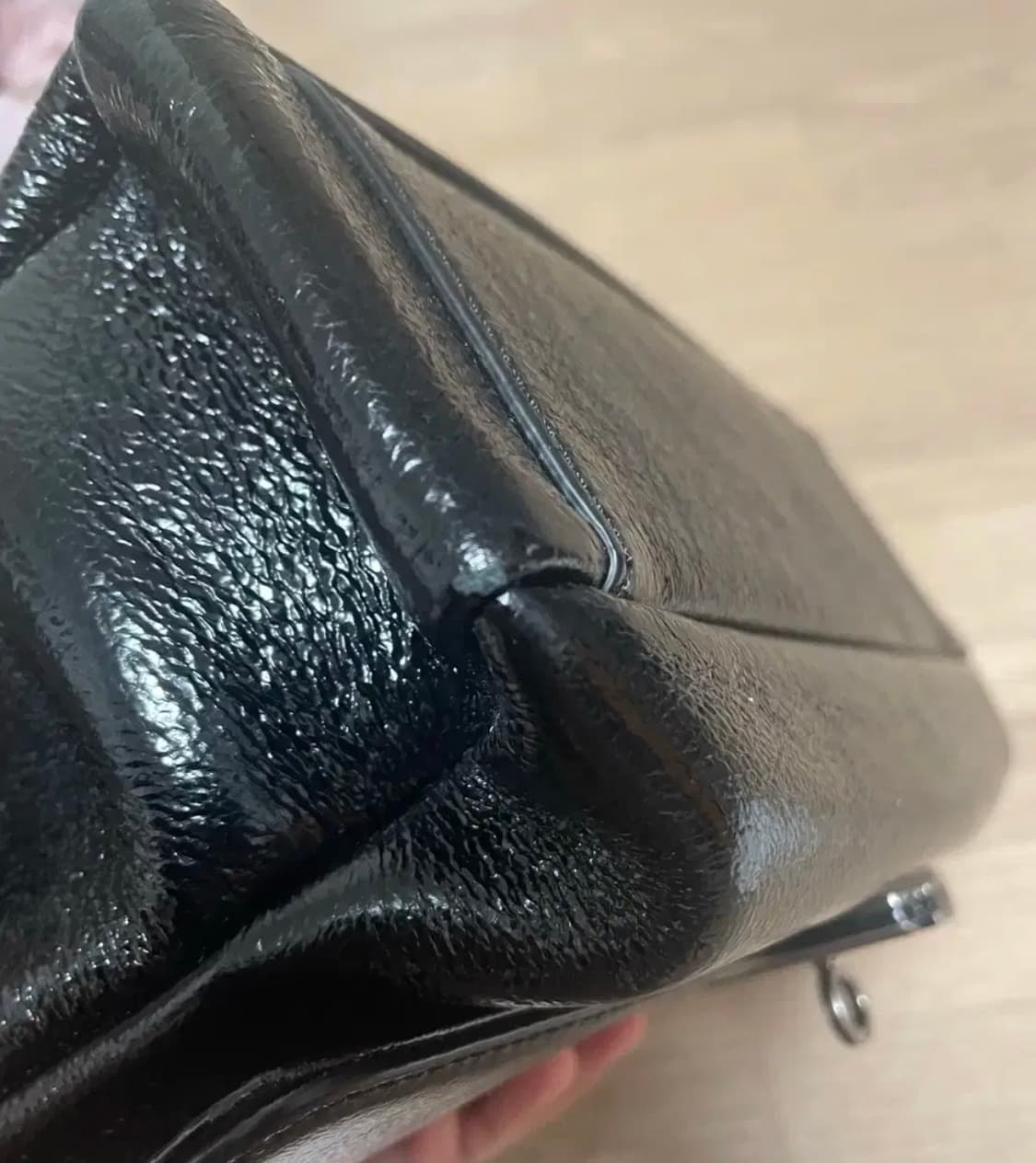 분크 바게트백 스몰 블랙(체인 포함) 상품이미지5