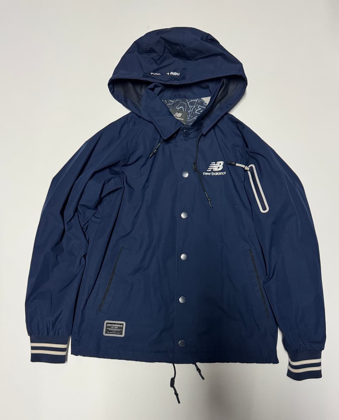 뉴발란스 캐쥬얼 후드 코치자켓 M 네이비 상품이미지1
