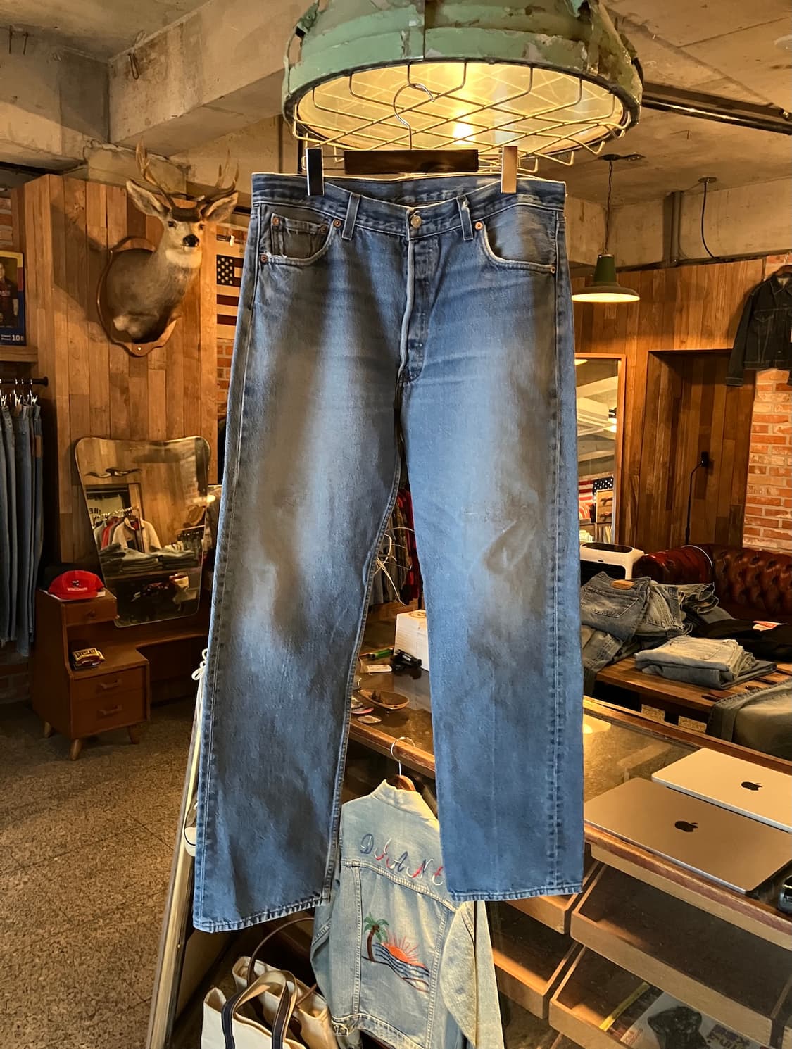 USA 빈티지 리바이스 501 데님 팬츠 상품이미지1