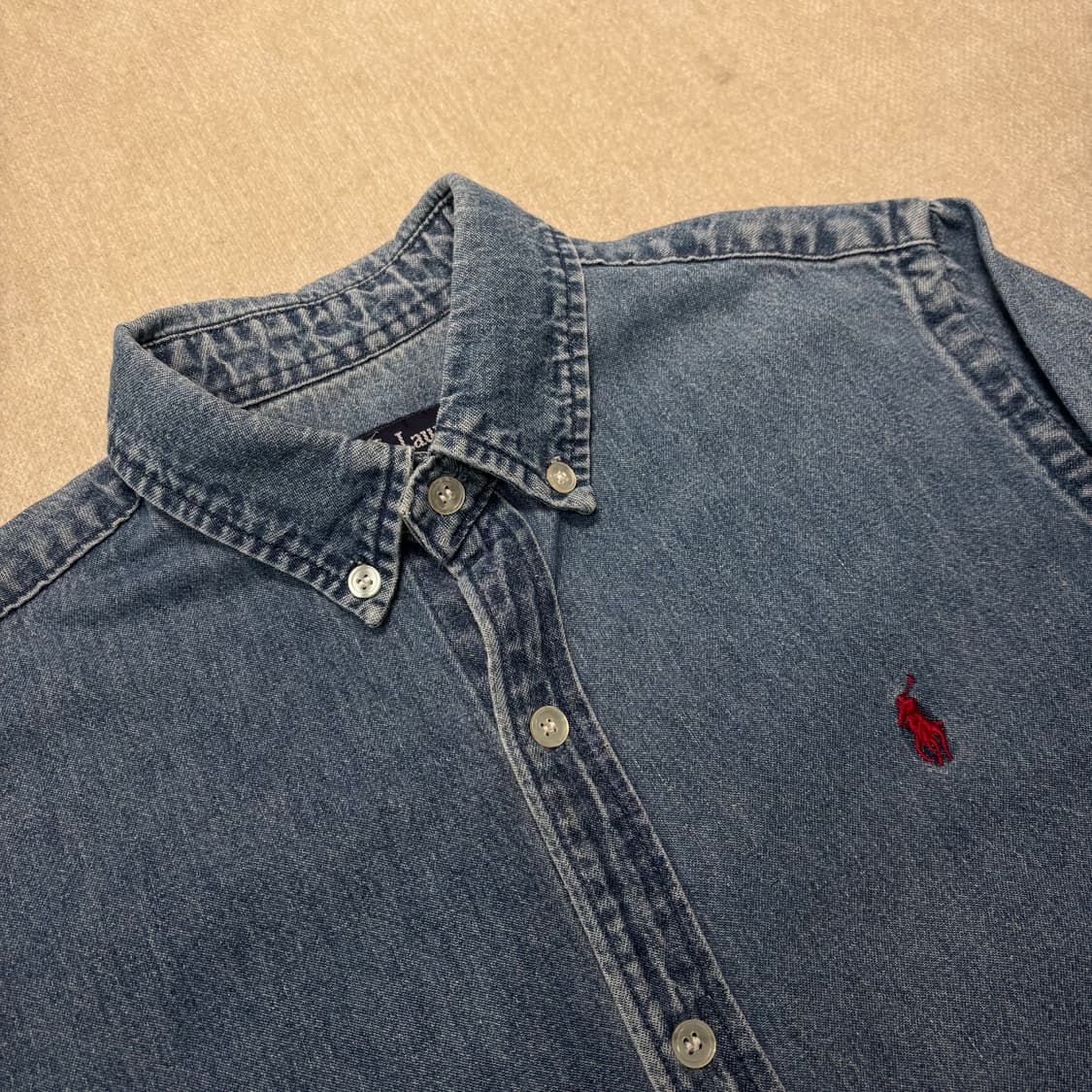 95 폴로 랄프로렌 90s 데님 셔츠 상품이미지2