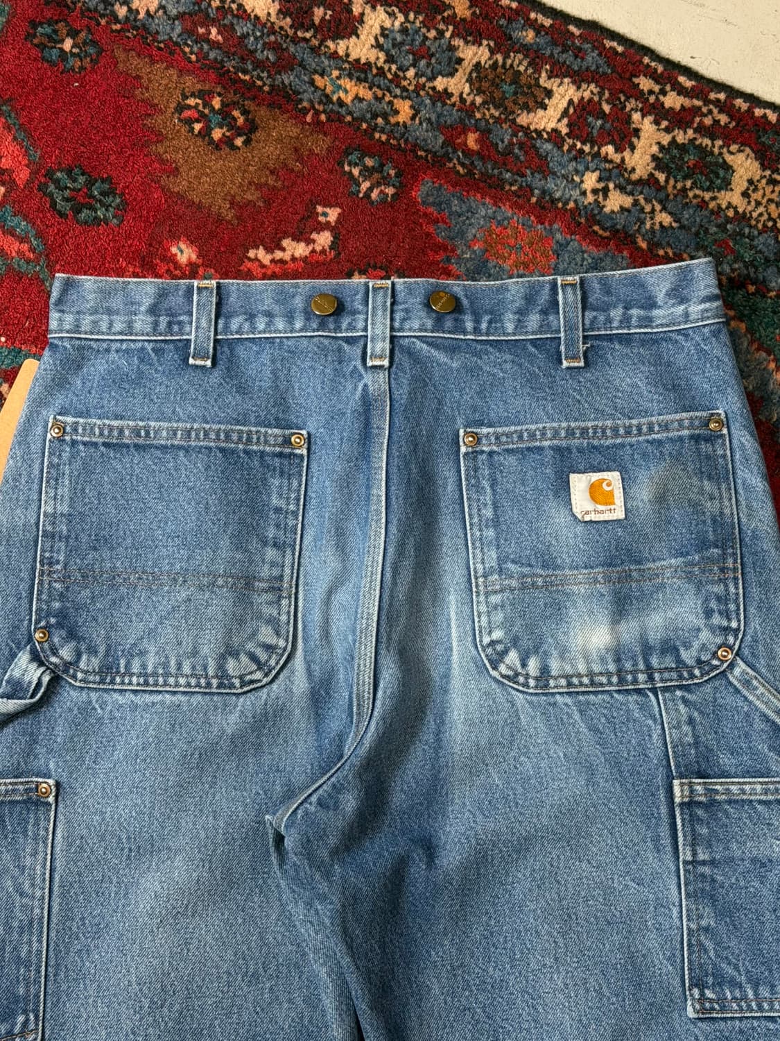 OG 칼하트 데님 더블니 칼하트 워크팬츠 썩블니 상품이미지6