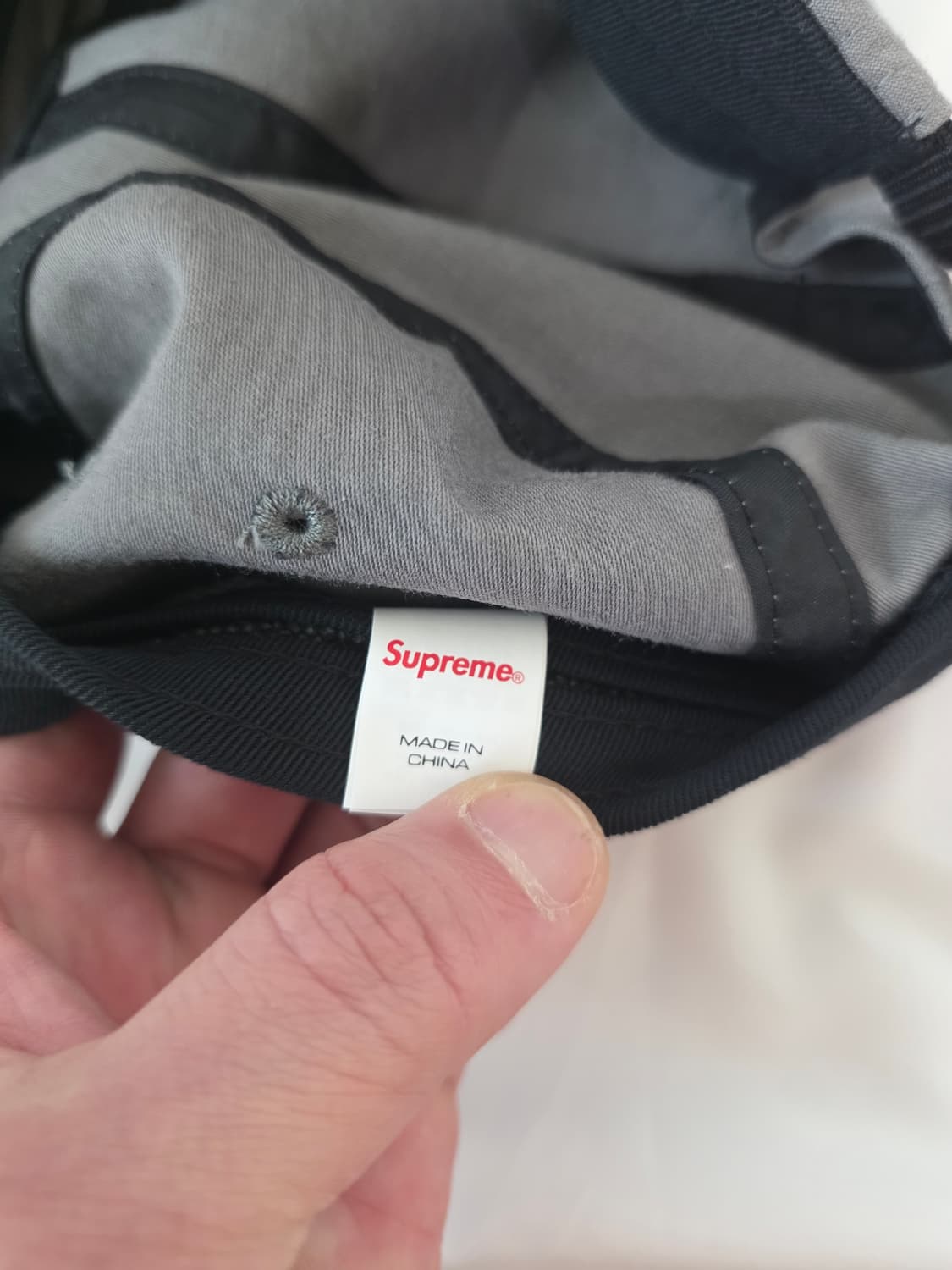 슈프림 아라빅 라벨 캠프캡 차콜 상품이미지4