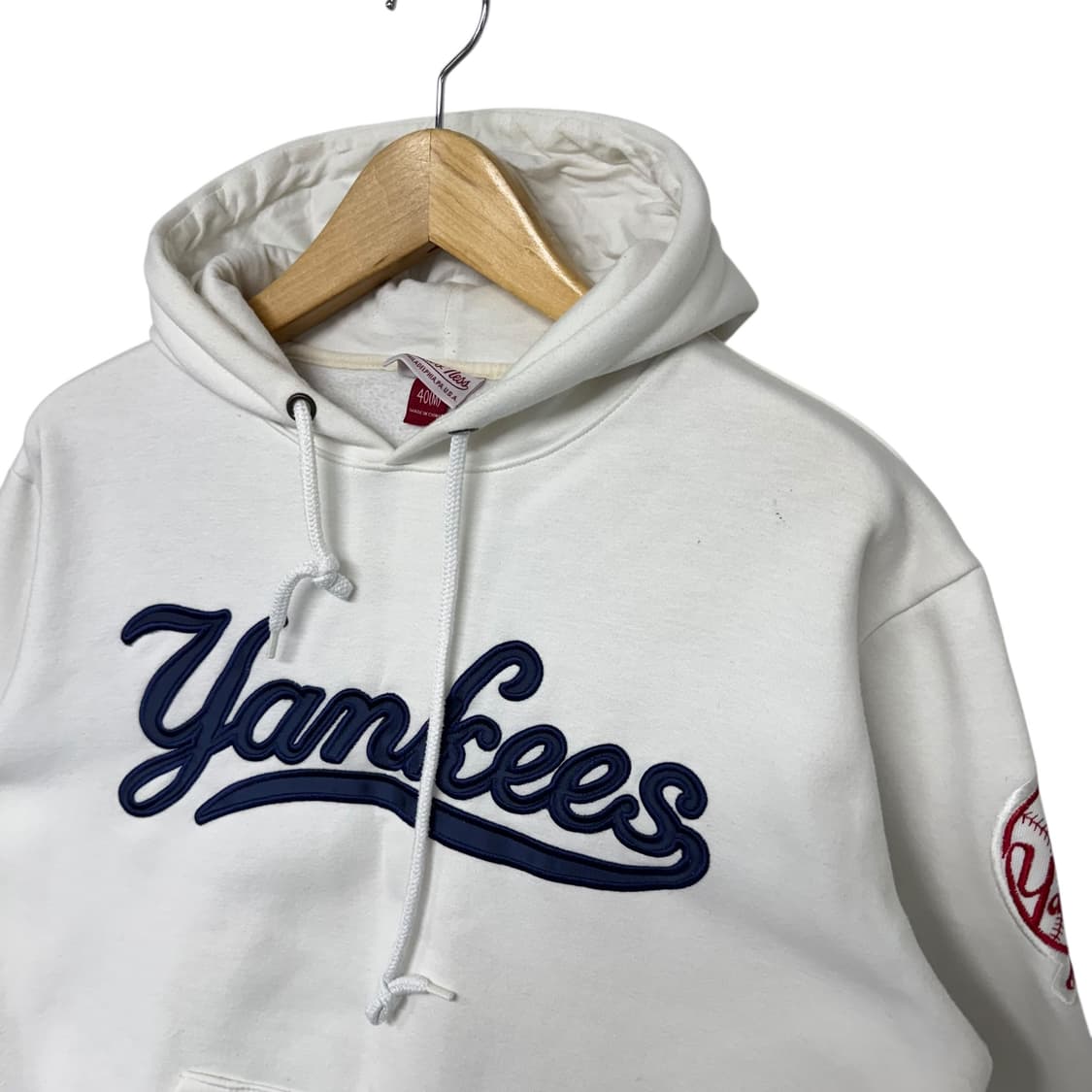 미첼엔네스 양키즈 후드티 화이트 상품이미지2