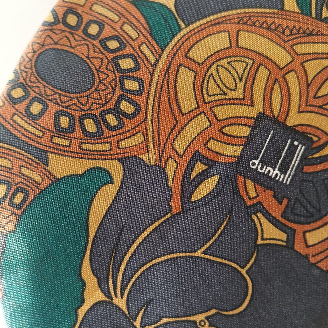 던힐 실크 브라운 패턴 넥타이 9.2cm A등급 A19337
 상품이미지9