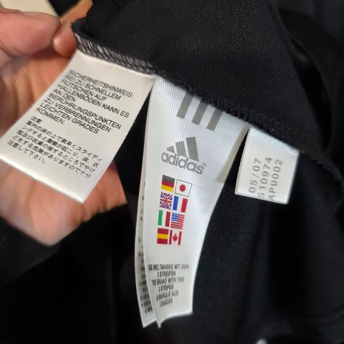 아디다스 00s 블랙 빅로고 져지 롱슬리브 바지 셋업 세트 상품이미지10