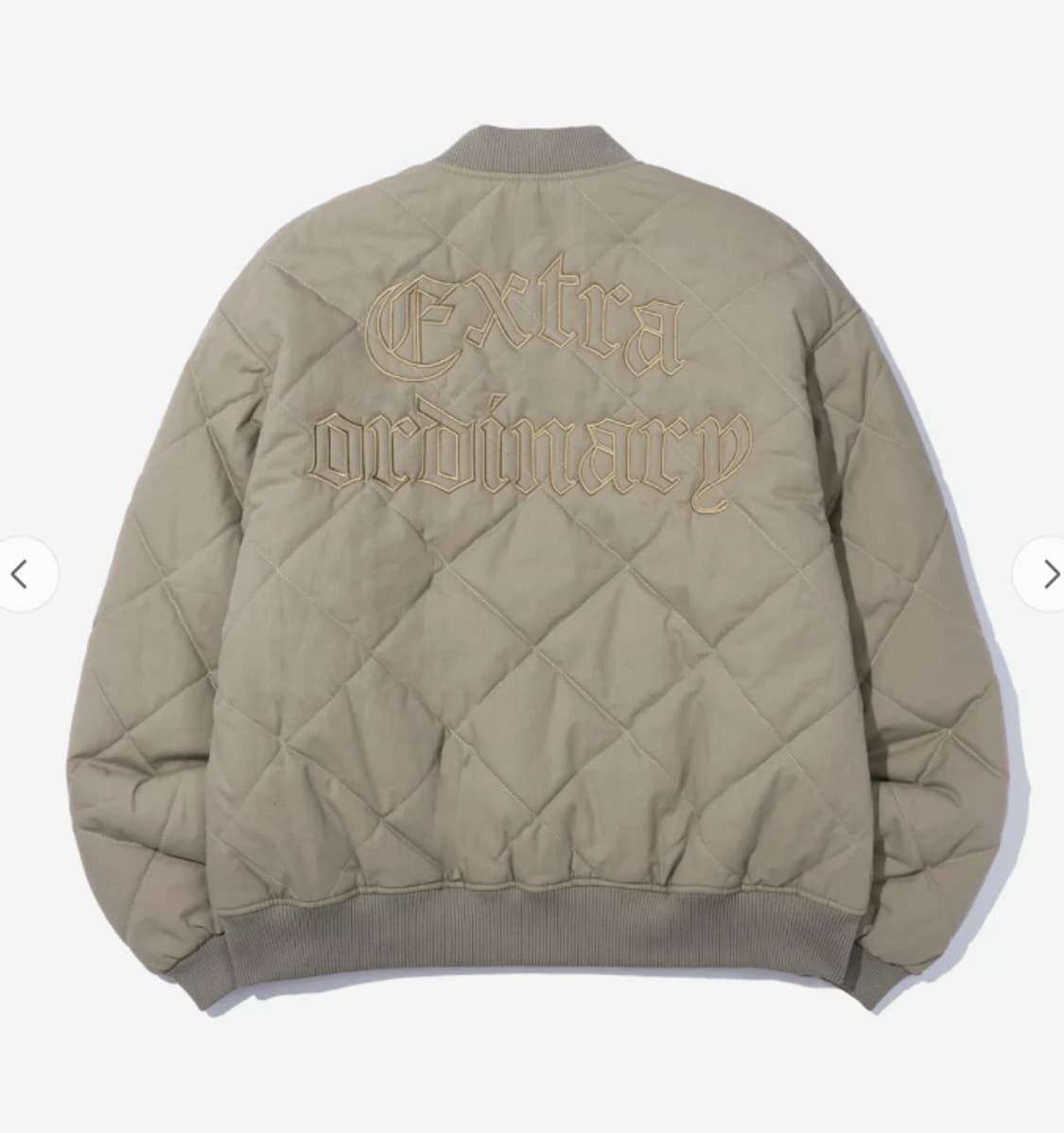 엑스트라오디너리 퀼팅 자켓 점퍼 깔깔이 베이지 카키 상품이미지2
