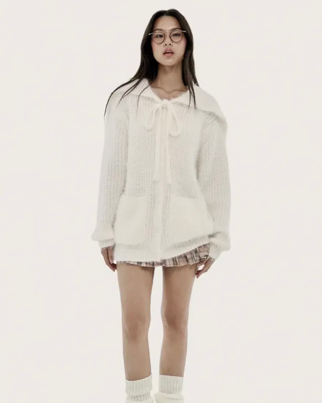 클리시어 - Vanilla pudding fur cardigan 상품이미지1