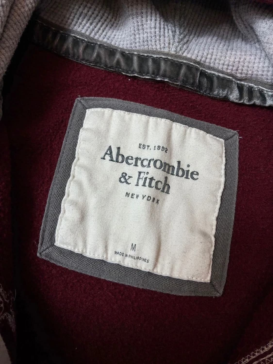 아베크롬비 00's Y2K 자수 레터링 후드 집업 PN7013 상품이미지6