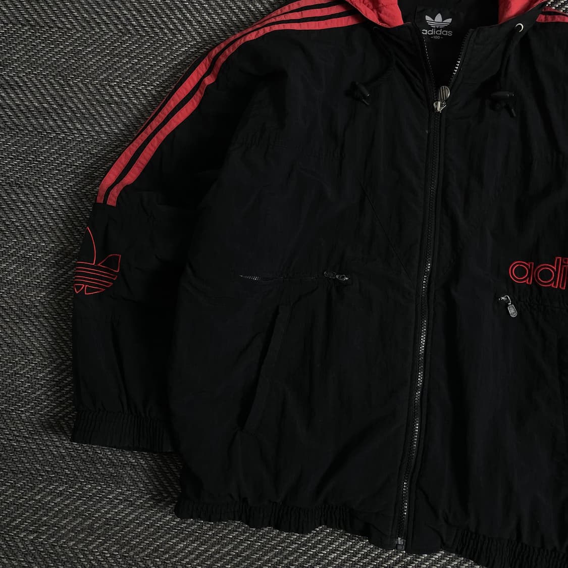 00s 아디다스 빅로고 올드스쿨 박시핏 누빔 점퍼 자켓 y 2873 상품이미지4