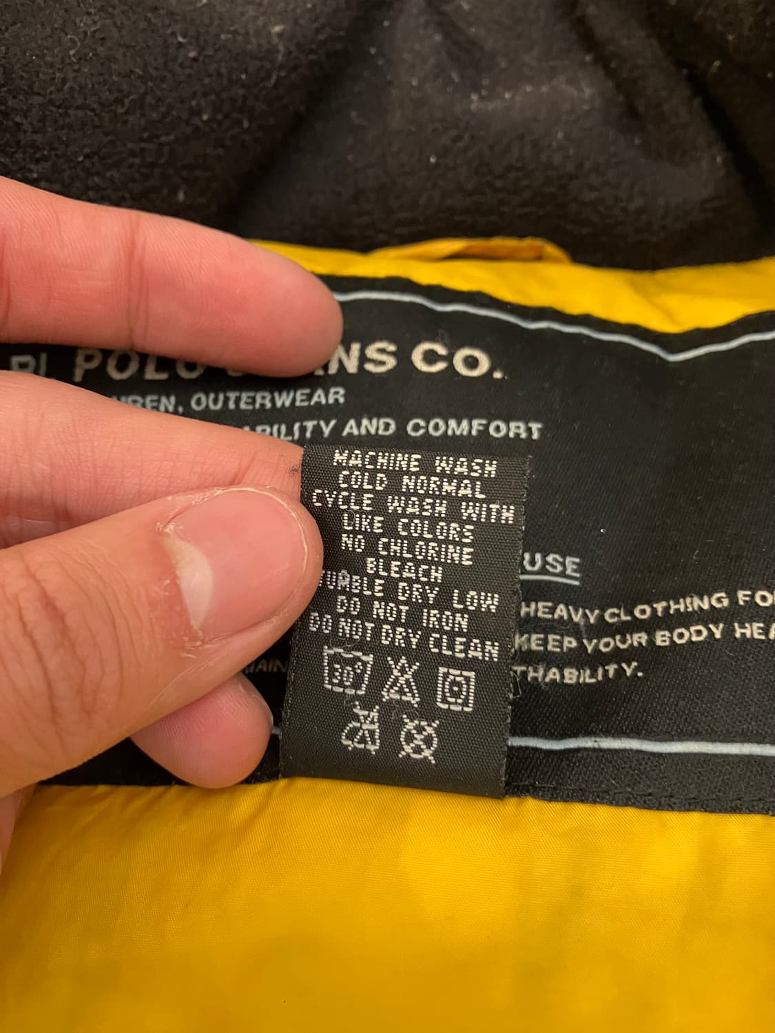 대장급 폴로 랄프로렌 폴로진스 스펠아웃 다운 패딩 블랙 상품이미지6