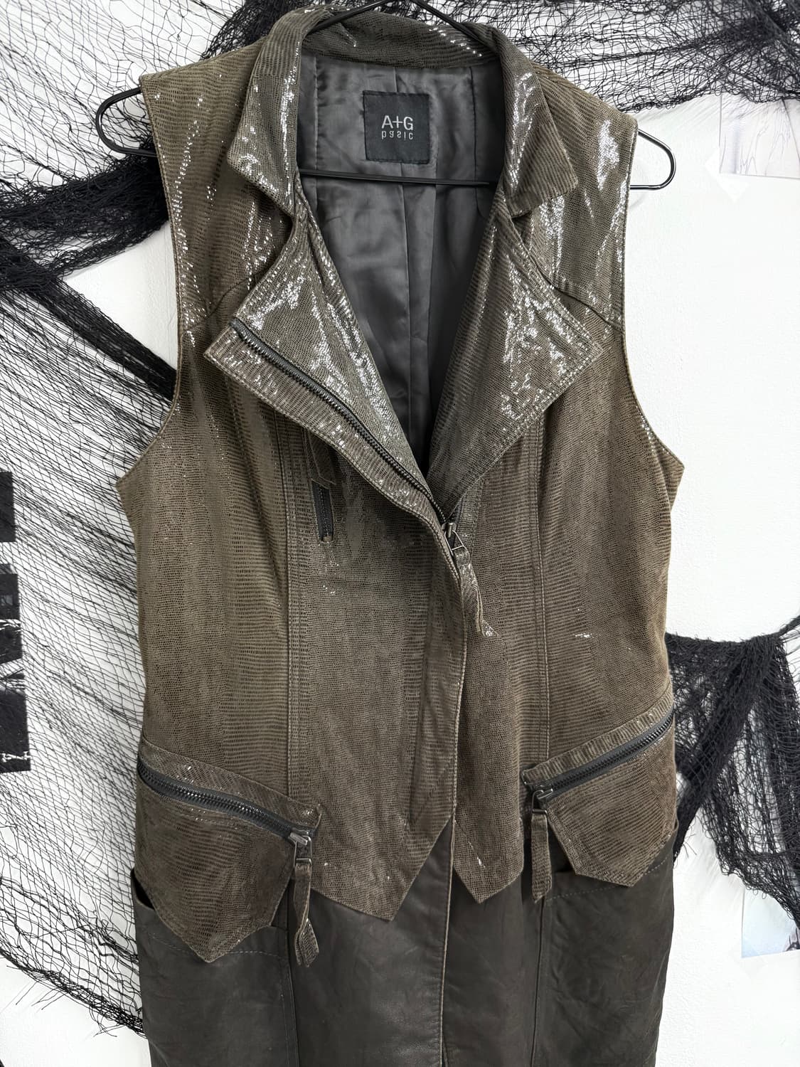 Leather vest (염소가죽) 상품이미지8