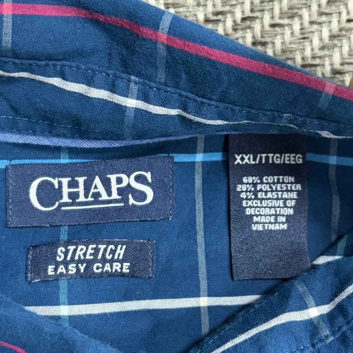 챕스 랄프로렌 체크 네이비 셔츠 v1644 상품이미지5