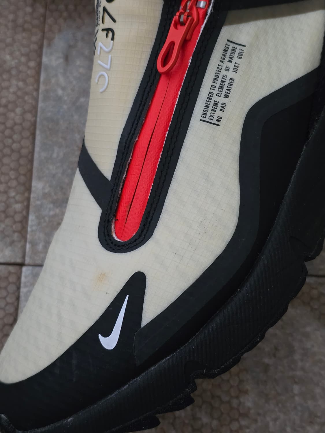(240)나이키 에어맥스 270 g 쉴드 블랙 화이트 골프화 운동화 상품이미지4