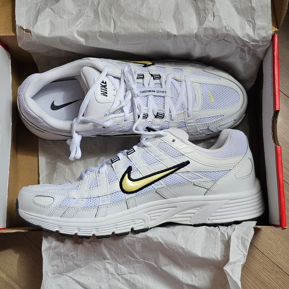 285 새제품) 나이키 P-6000 화이트 레몬 시폰 남자 신발 운동화 상품이미지1