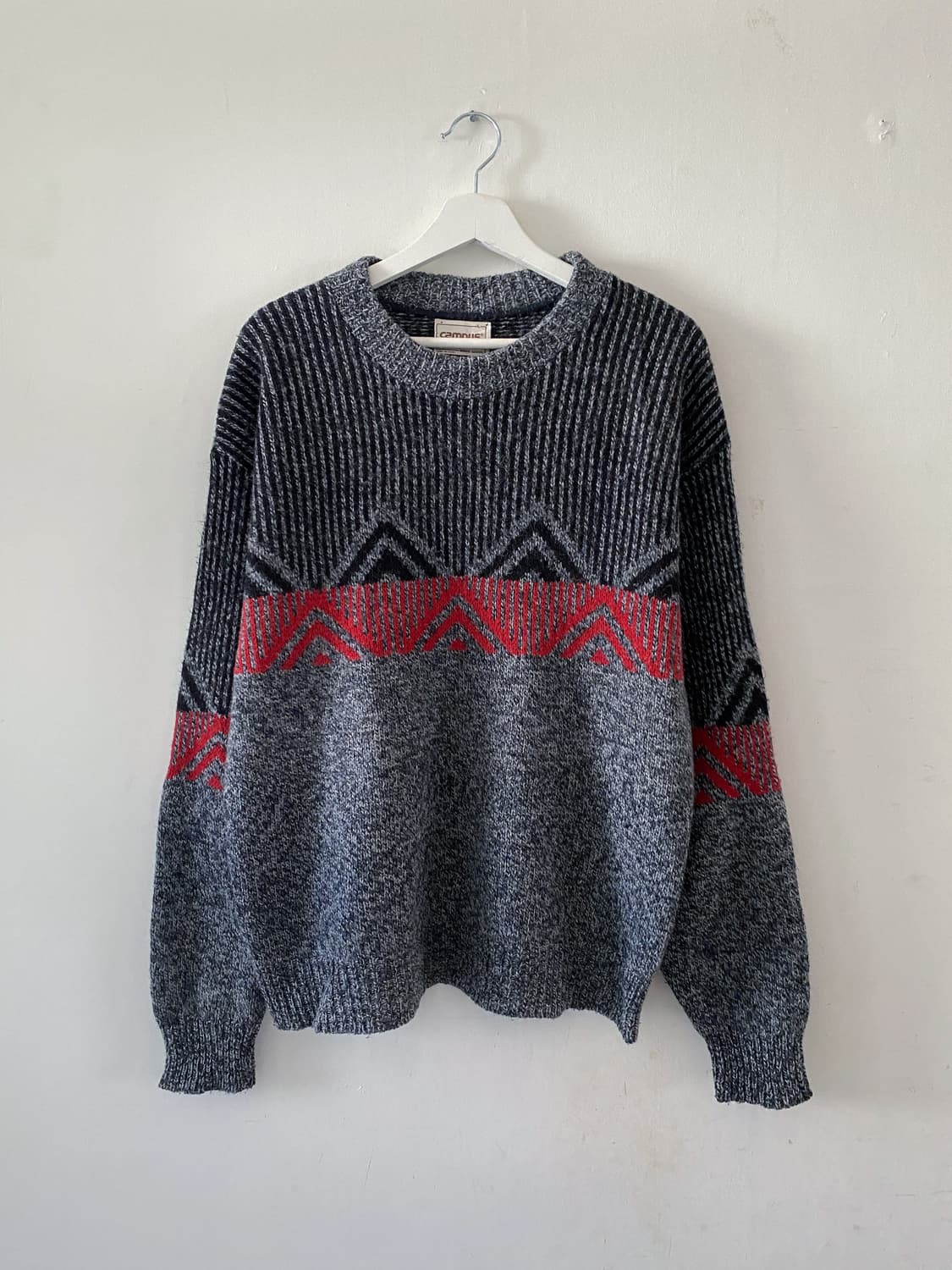 80s 빈티지 CAMPUS 울 니트 스웨터 상품이미지1