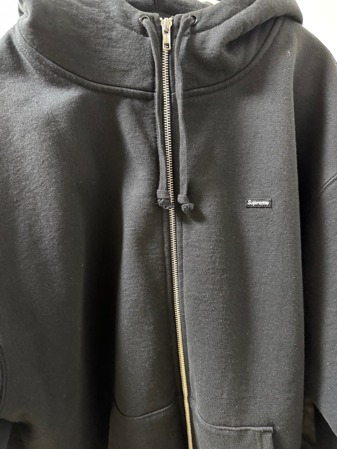 슈프림 스몰 박스로고 후드집업 블랙 L (페이스마스크) 상품이미지1