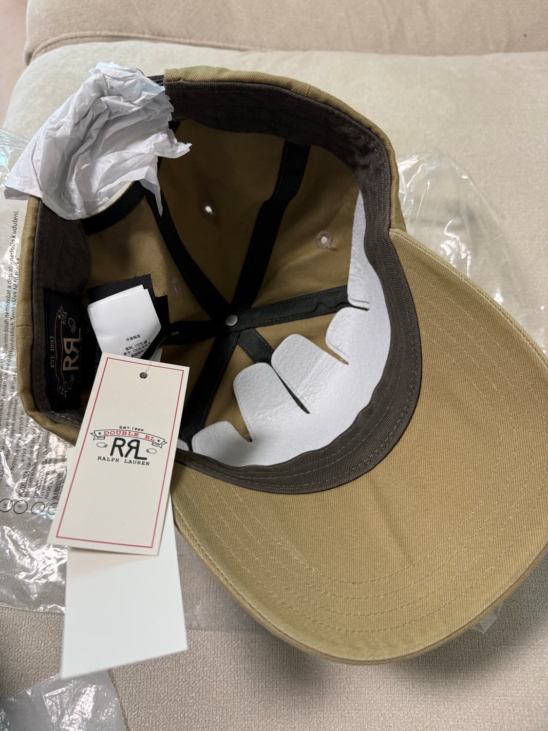 rrl 랜치 로고 트윌 볼캡 상품이미지3