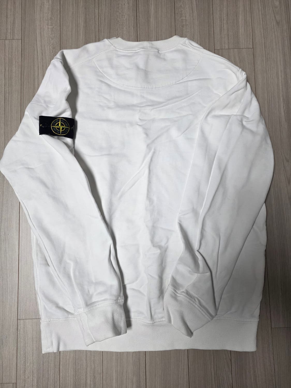 스톤아일랜드 화이트 맨투맨(XL) 상품이미지2