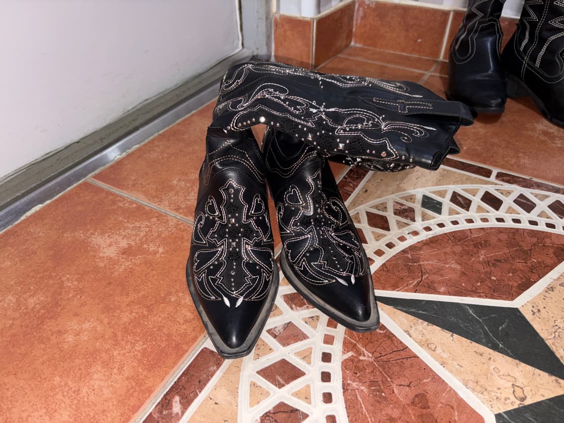 Leather Western boots 상품이미지1